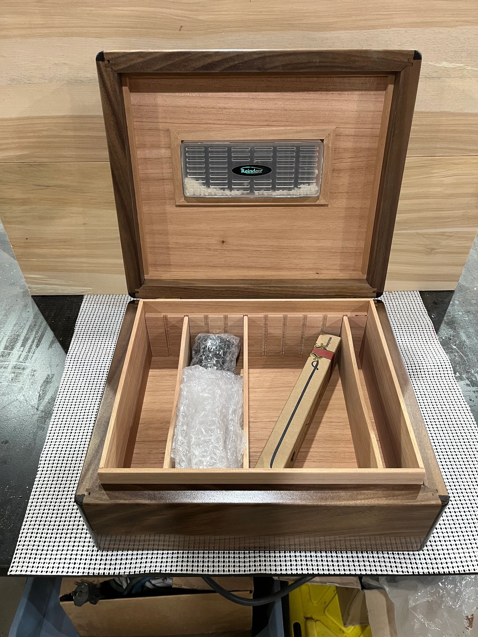 Bespoke cigar humidor interiors